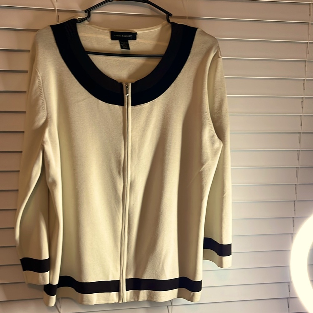 Zip-up cardigan